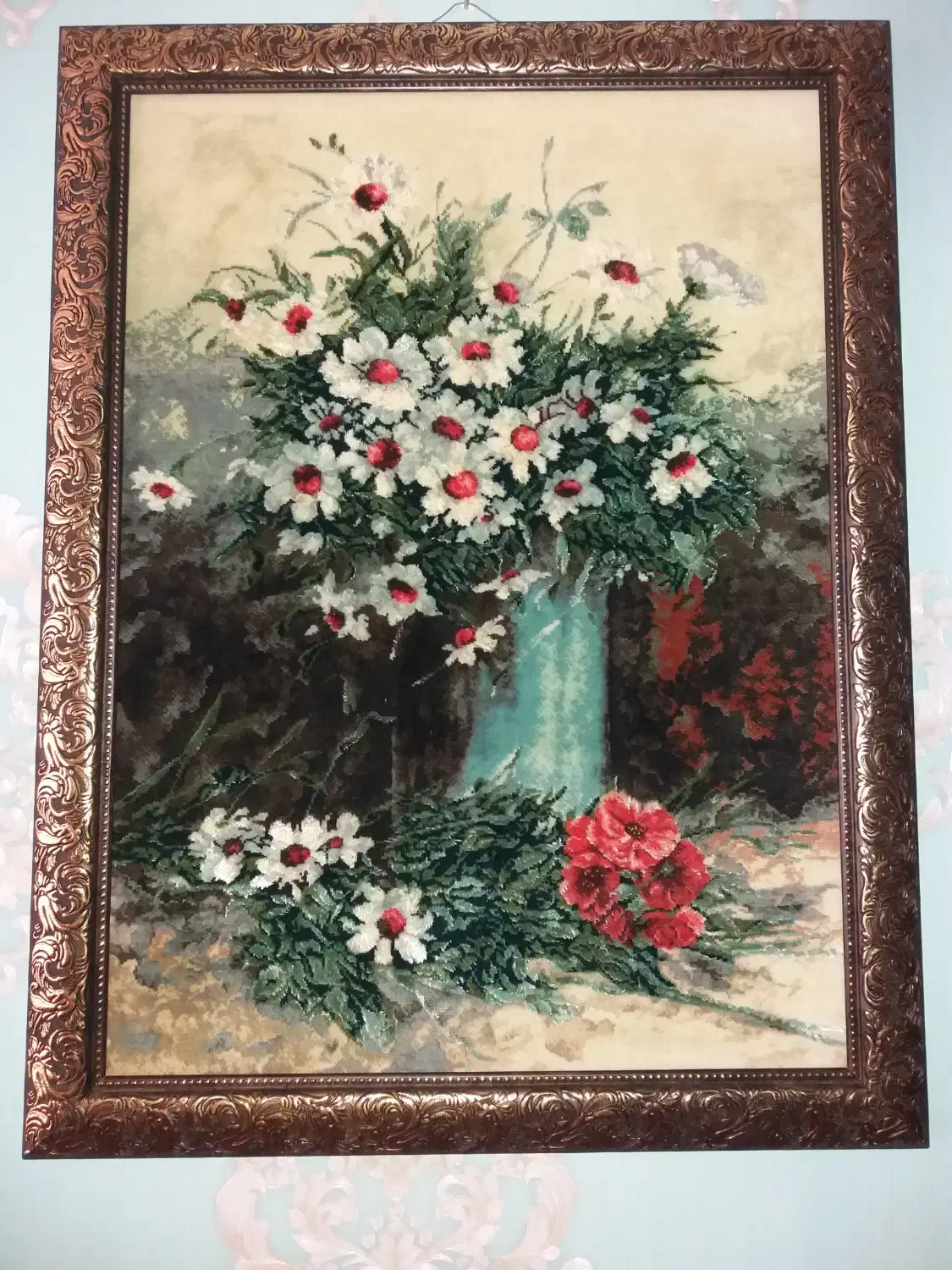 تابلو فرش دستبافت|تابلو فرش|آبیک, |دیوار