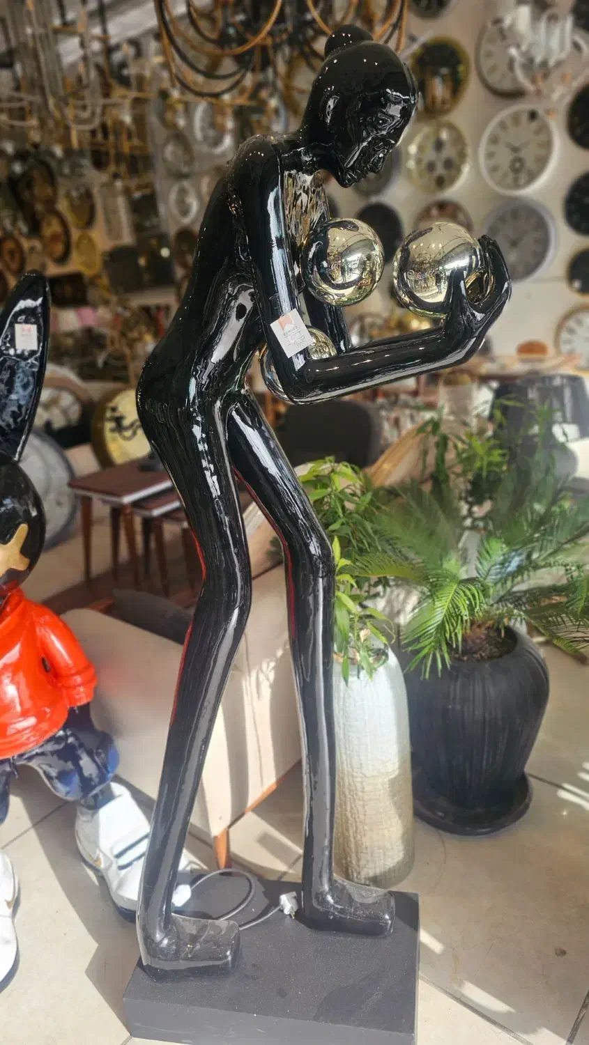 مجسمه آباژور کنارسالنی فایبر گلاس رنگ خودرو|چراغ خواب و آباژور|مشهد, توس (بلوار توس)|دیوار