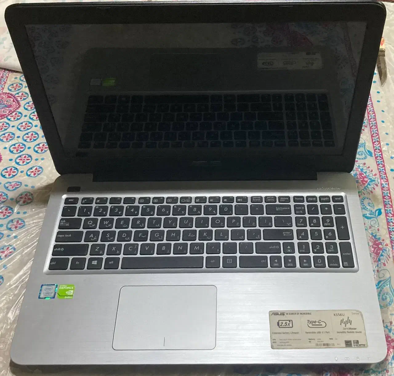 لپتاپ ASUS K556U بسیار تمیز و سالم|رایانه همراه|مشهد, فلسطین|دیوار