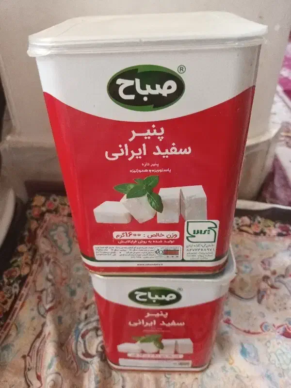 قوطی خالی پنیر|ظروف نگهدارنده، پلاستیکی، یک‌بارمصرف|کازرون, |دیوار