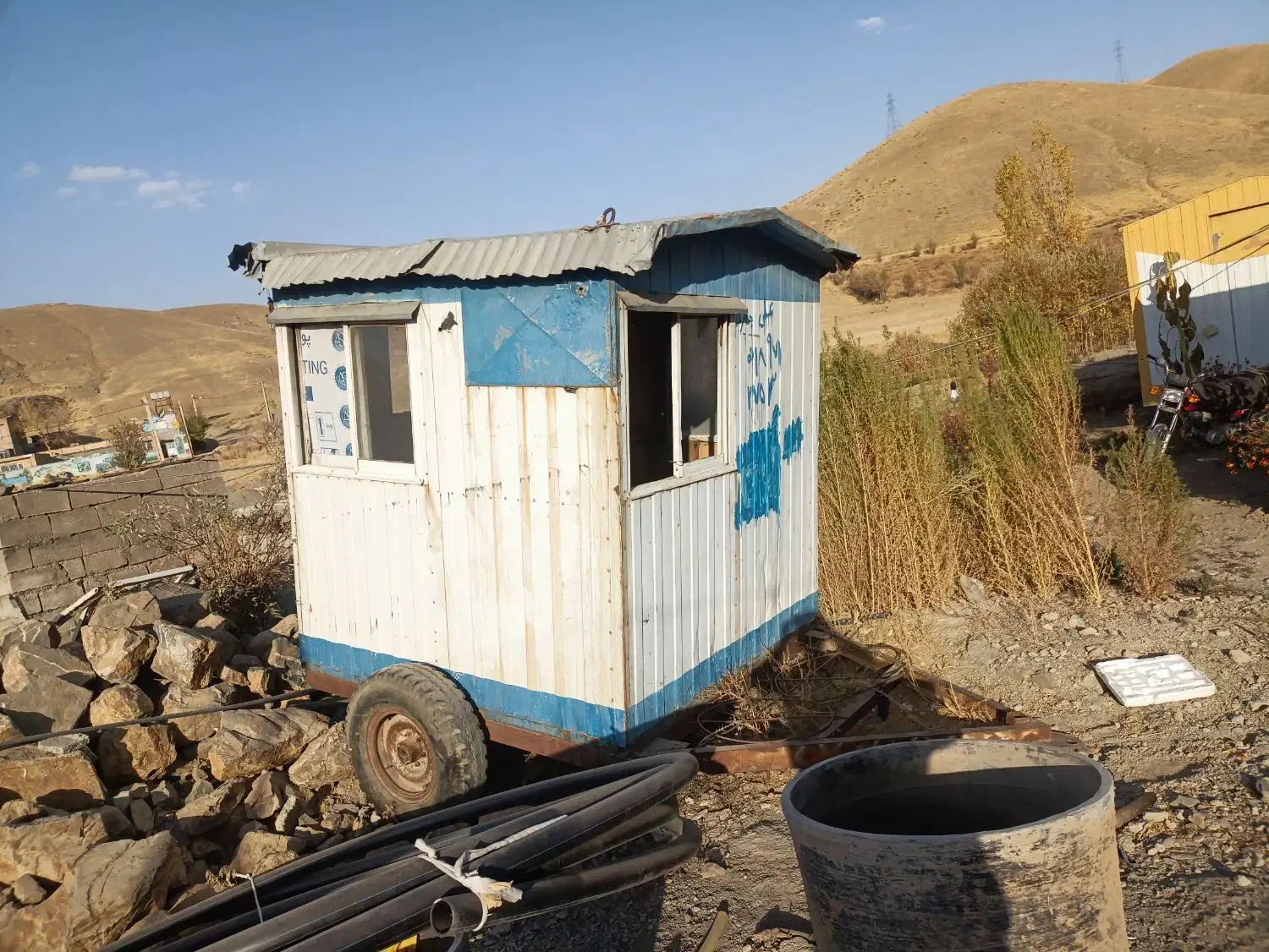 کانکس نگهبانی چرخ دار|مصالح و تجهیزات ساختمان|مریوان, |دیوار