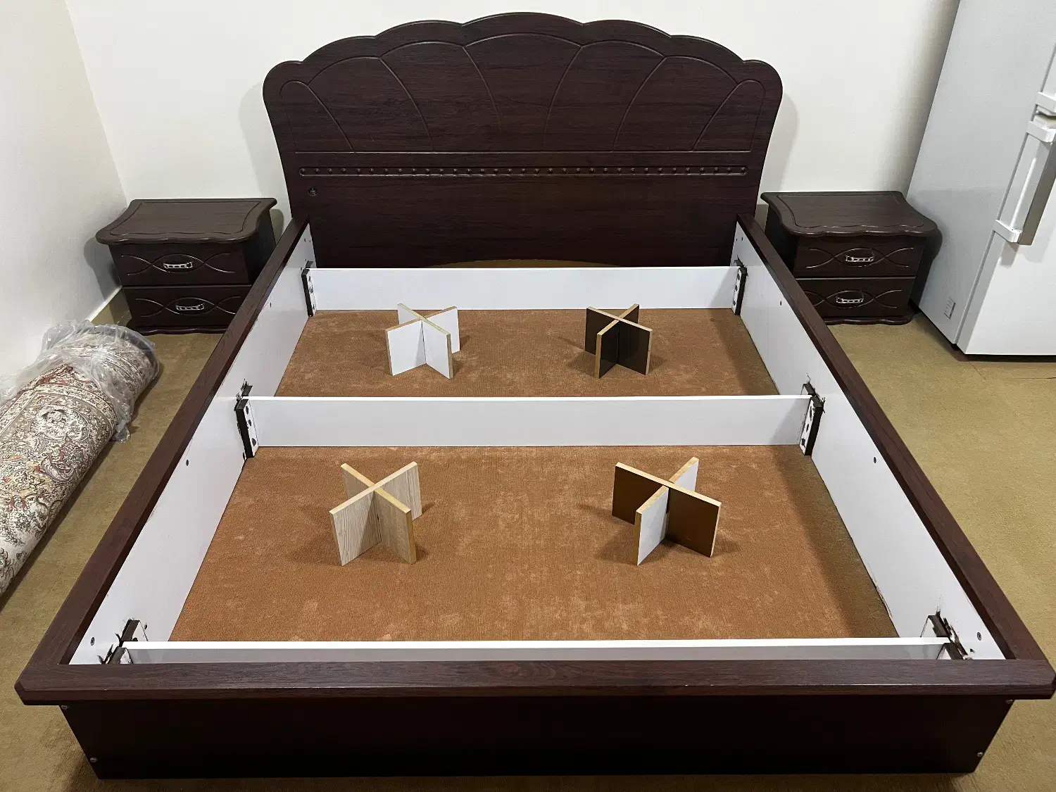 سرویس خواب دونفره تمام ام دی اف|تخت و سرویس خواب|بندر ماهشهر, |دیوار