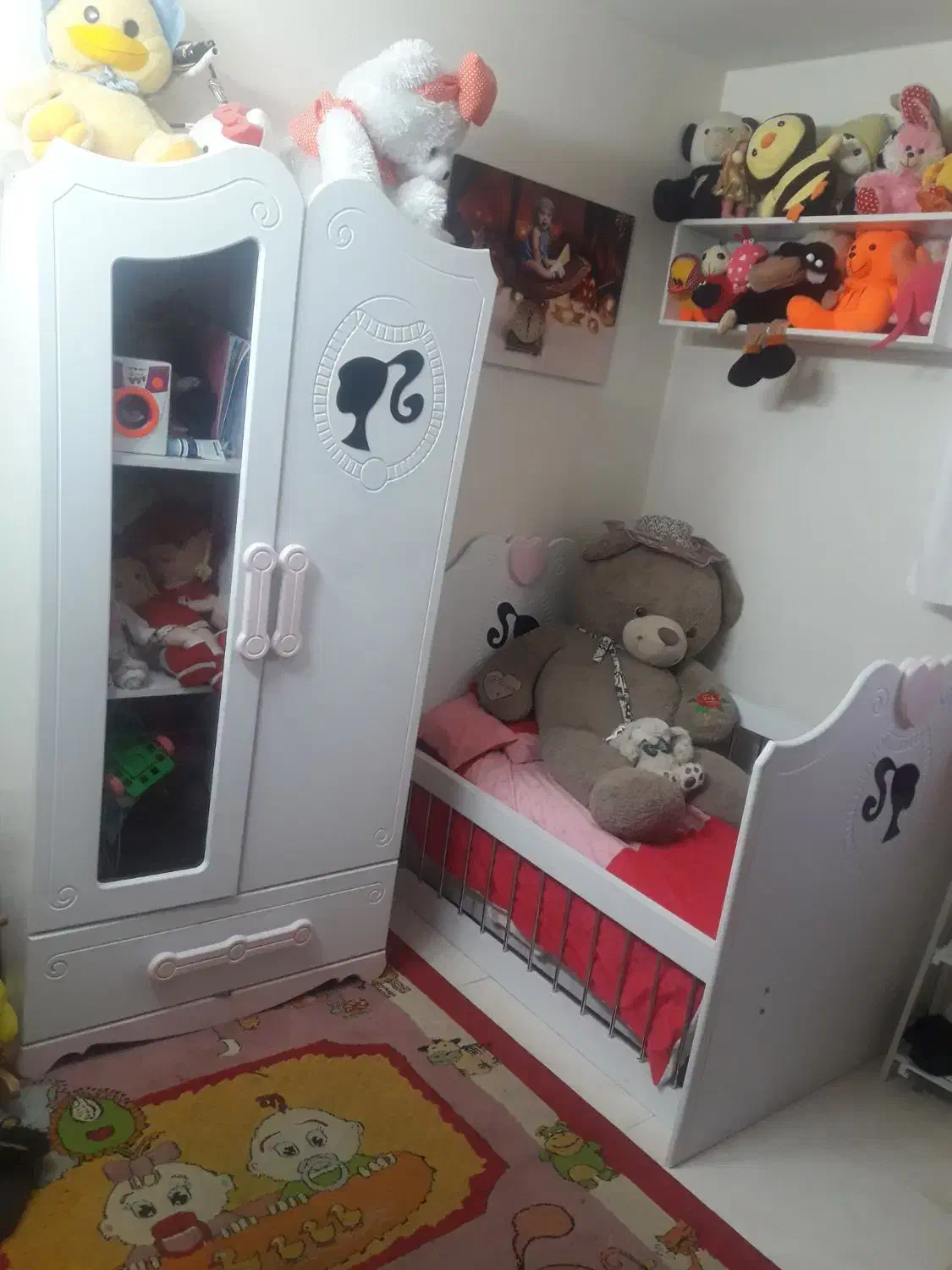 تخت و کمد کودک|تخت و سرویس خواب|شاهین‌شهر, شهرک میلاد|دیوار