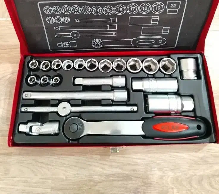 جعبه بکس ۲۲ پارچه Made in Taiwan|ابزارآلات|خرم‌آباد, |دیوار