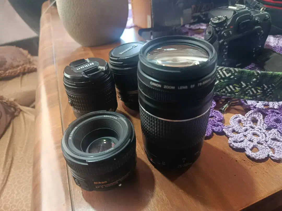 فروش دوربین Nikon D7200 1.8Fx و Cannon 500D|دوربین عکاسی و فیلم‌برداری|بندر انزلی, کلیور|دیوار