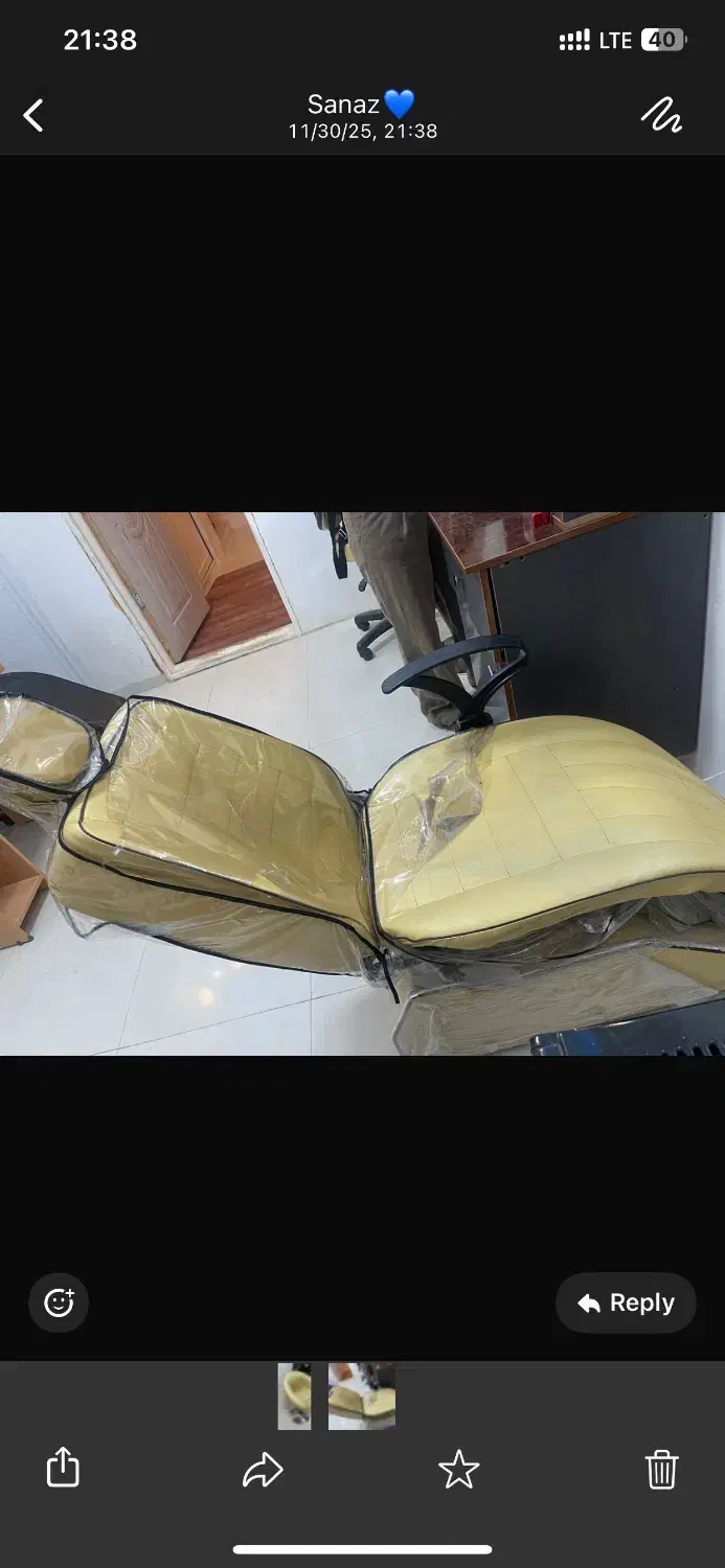 صندلی اصلاح و صندلی پایه فلزی چرخان|آرایشگاه و سالن‌های زیبایی|همدان, |دیوار