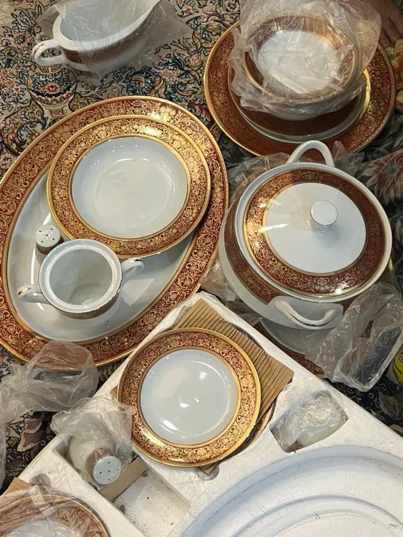 چینی سلطنتی/طلاکوب/ژاپن|ظروف سرو و پذیرایی|تهران, شکوفه|دیوار