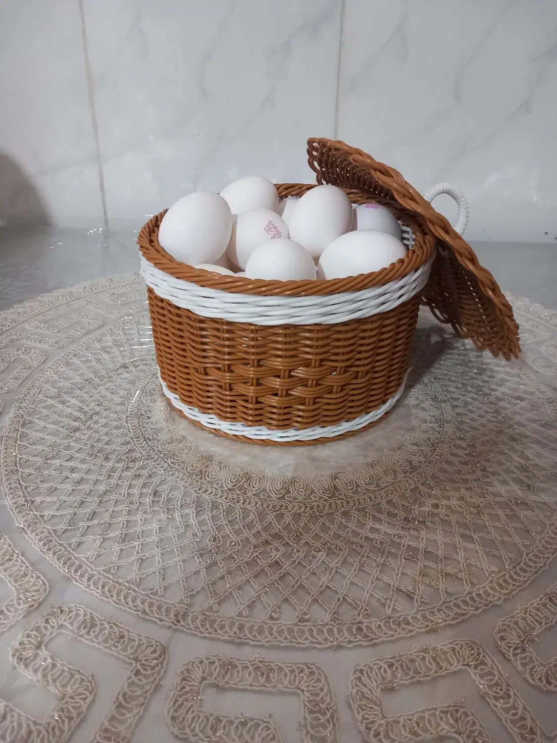 سبد دست بافت زیبا|صنایع دستی و سایر لوازم تزئینی|ملایر, |دیوار