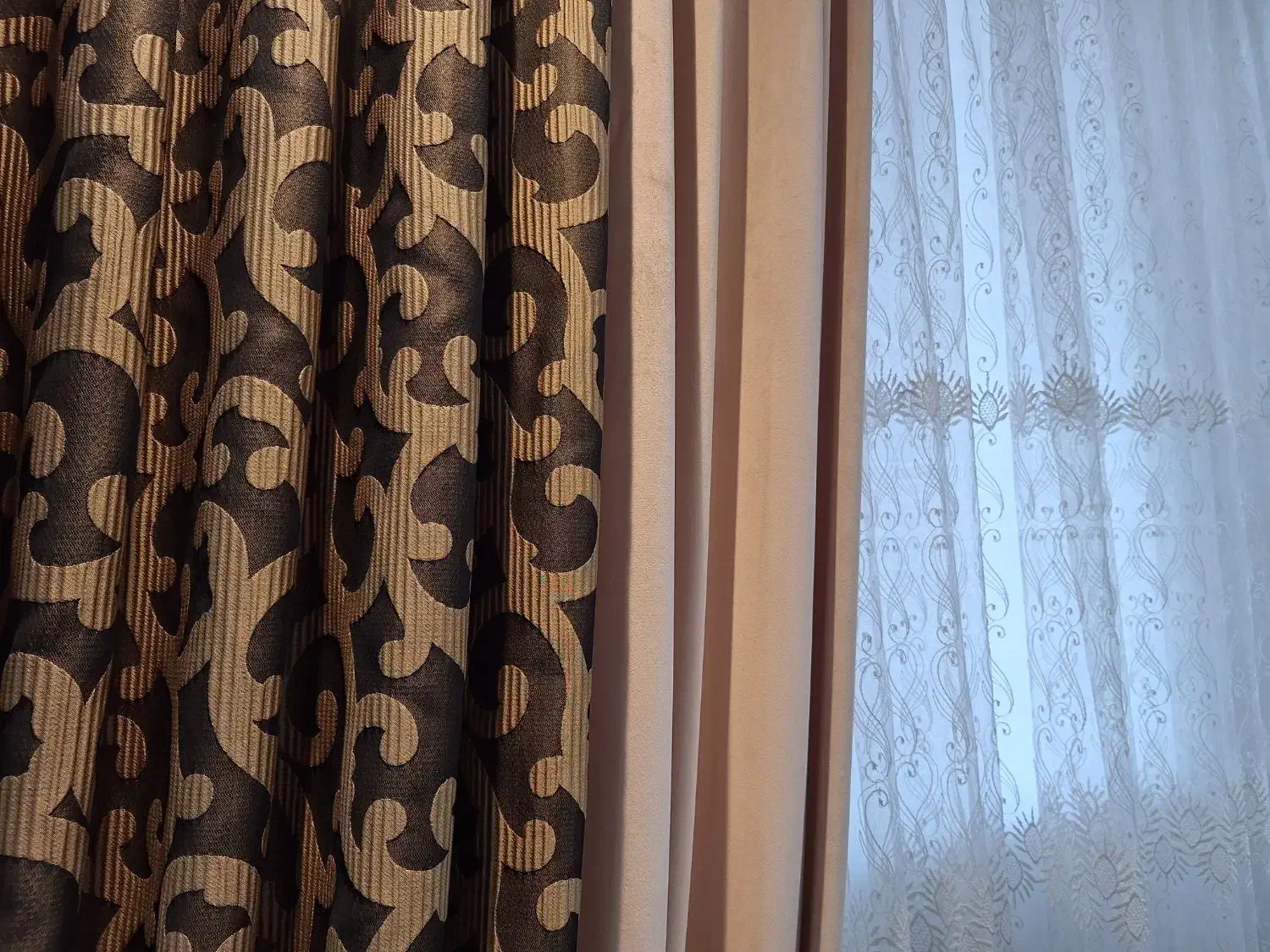 شال پرده|پرده، رانر، رومیزی|خوی, |دیوار