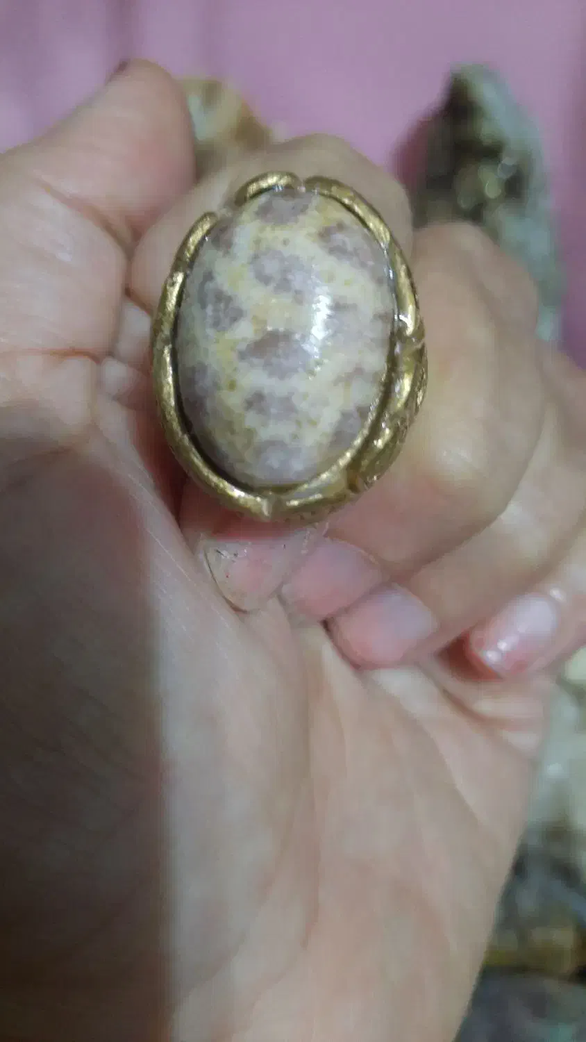 انگشتر مردانه نگین فسیل مرجان|بدلیجات|بندر انزلی, لیچارگی حسن رود|دیوار