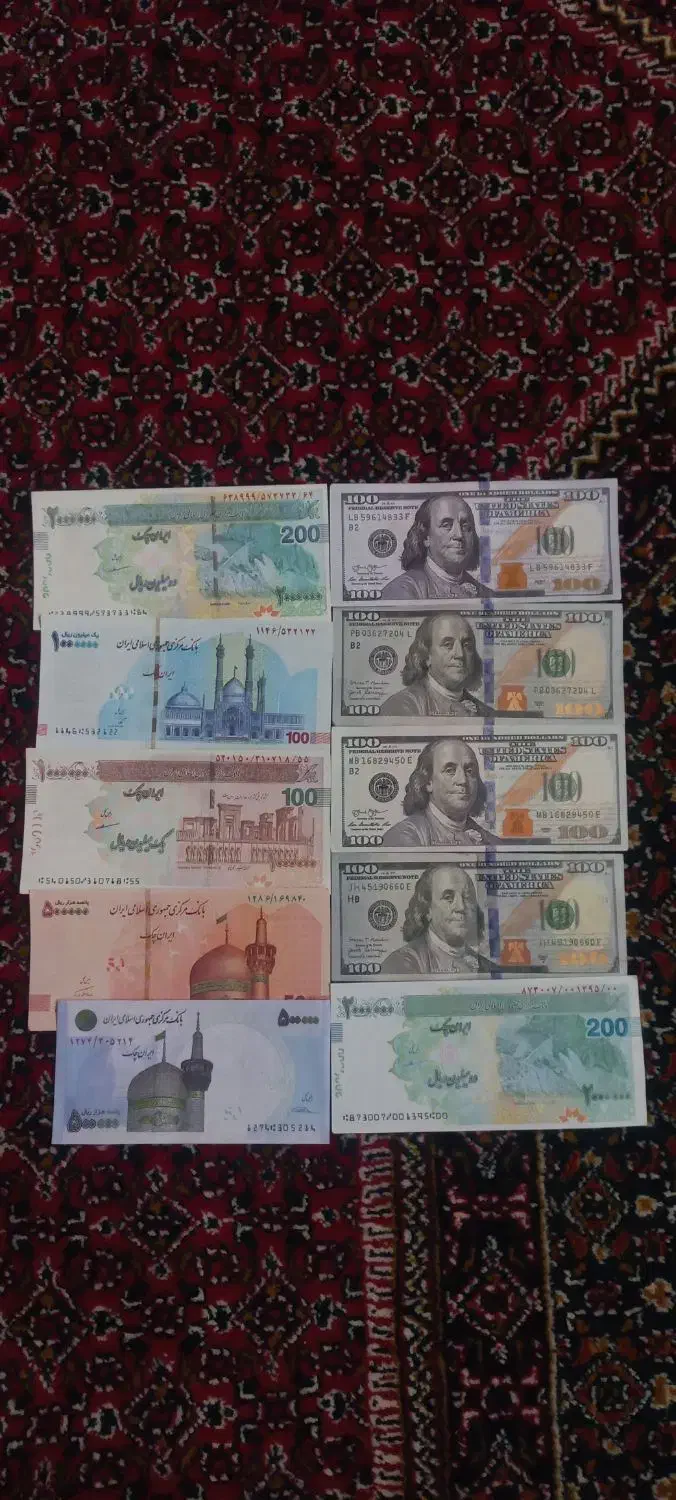 اسکناس تزینی کپی|کلکسیون سکه، تمبر، اسکناس|اصفهان, آبشار|دیوار