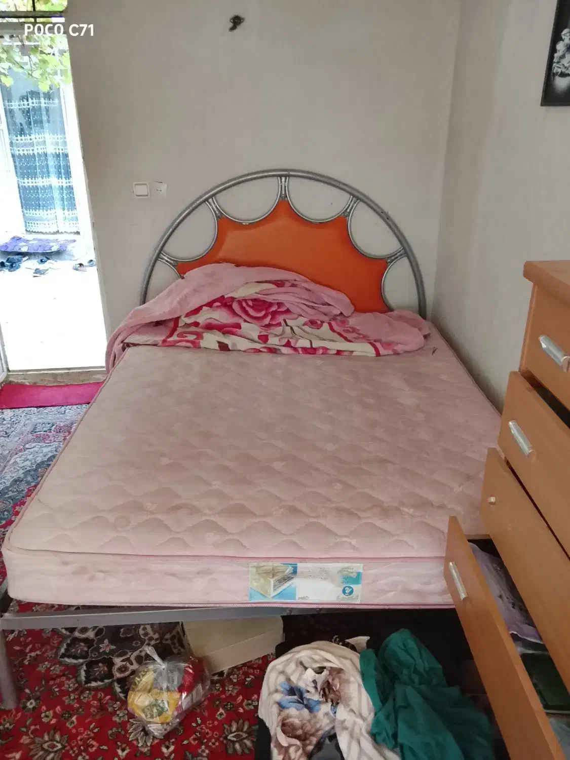 تخت خواب دو نفره|تخت و سرویس خواب|ایوان, |دیوار