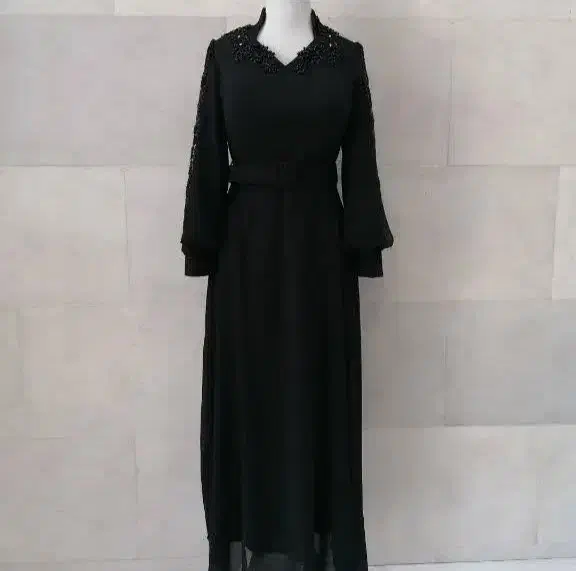 لباس مجلسی جدید بلند آستین دار شیک و زیبا رنگ مشکی|لباس|ماهدشت, |دیوار