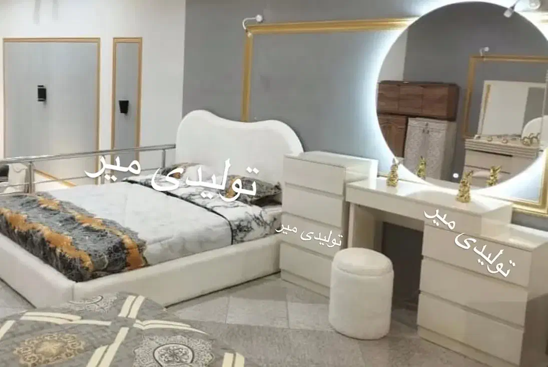 سرویس خواب ۲ نفره تخت باکس هتلی لمسه تدی تشک مدل۸۹|تخت و سرویس خواب|شیراز, عادل آباد|دیوار