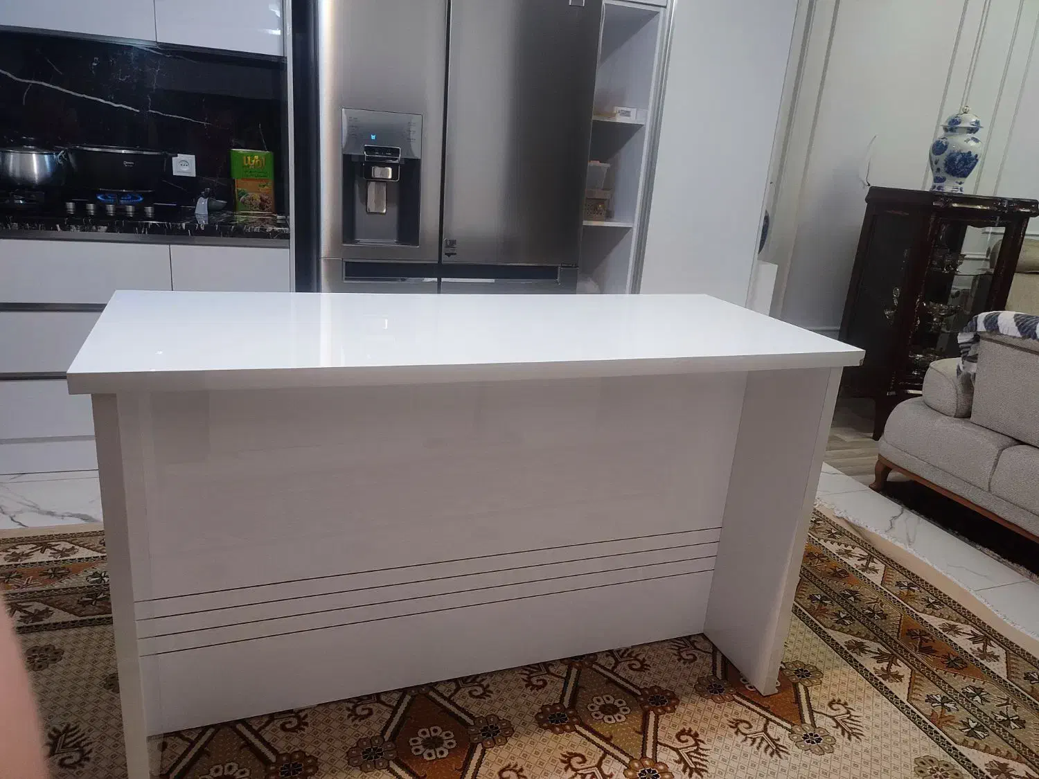 میز جزیره|میز و صندلی غذاخوری|اهر, |دیوار