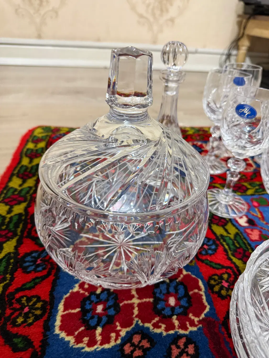 ست کریستال اصل لهستان|ظروف سرو و پذیرایی|تهران, فیروزآبادی|دیوار