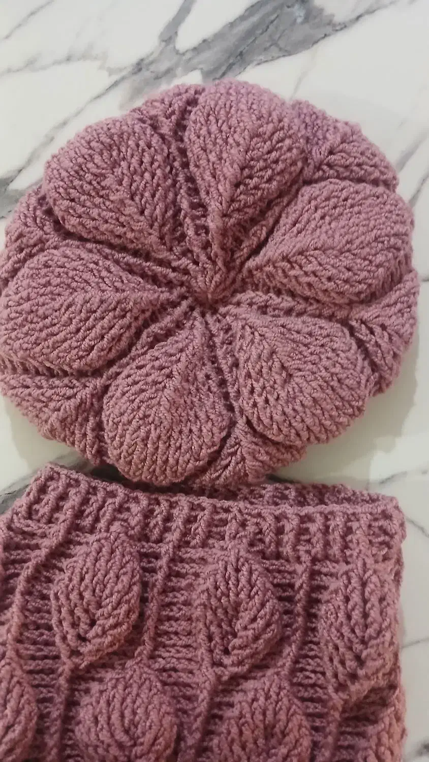 کلاه وشال رینگی دست بافت|لباس|زابل, |دیوار