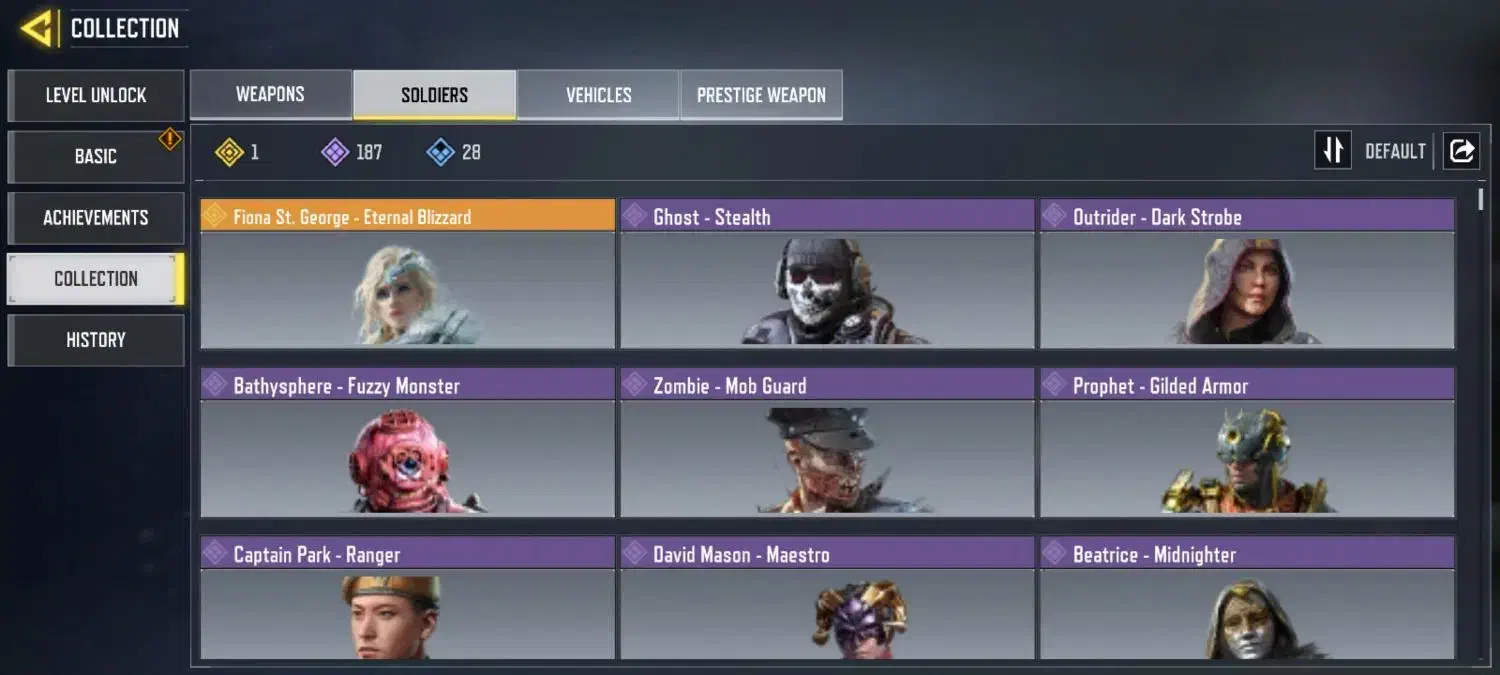 اکانت کالاف دیوتی موبایل اچ آس لجند|کنسول، بازی ویدئویی و آنلاین|اسلامشهر, شهرک سعیدیه|دیوار