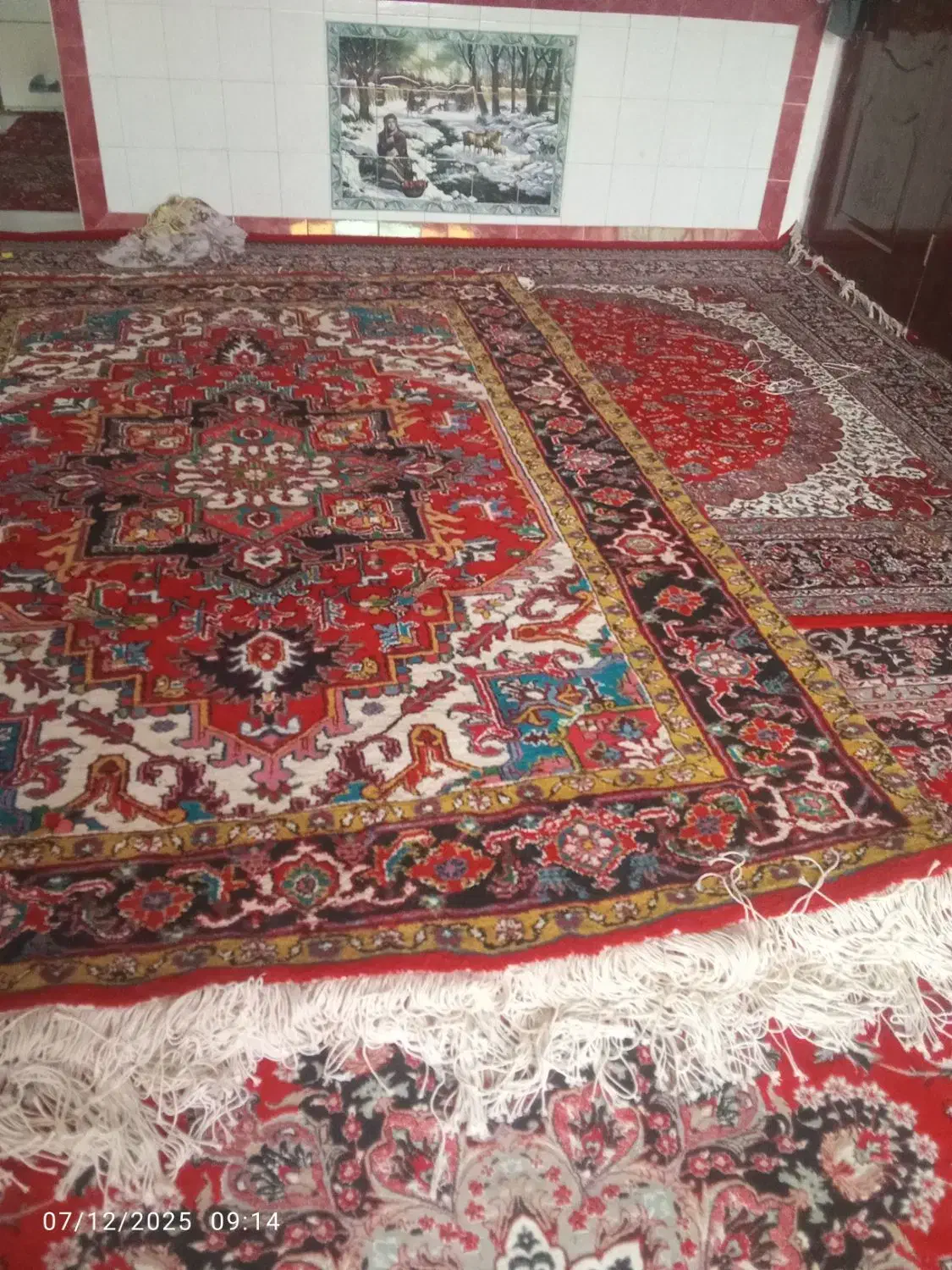 سلام یک جفت فرش دستباف نقش هریس|فرش|هریس, |دیوار