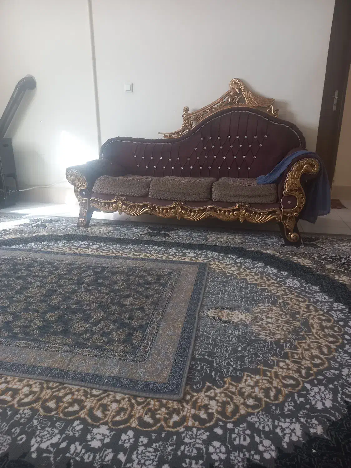 مبل ۷نفره  قهوه ای|مبلمان خانگی و میز عسلی|بجنورد, |دیوار