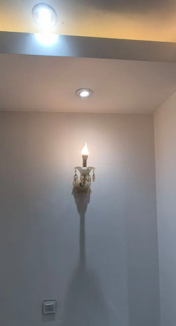 دیوارکوب کریستالی|لوستر و چراغ آویز|قرچک, شهرک طلائیه|دیوار