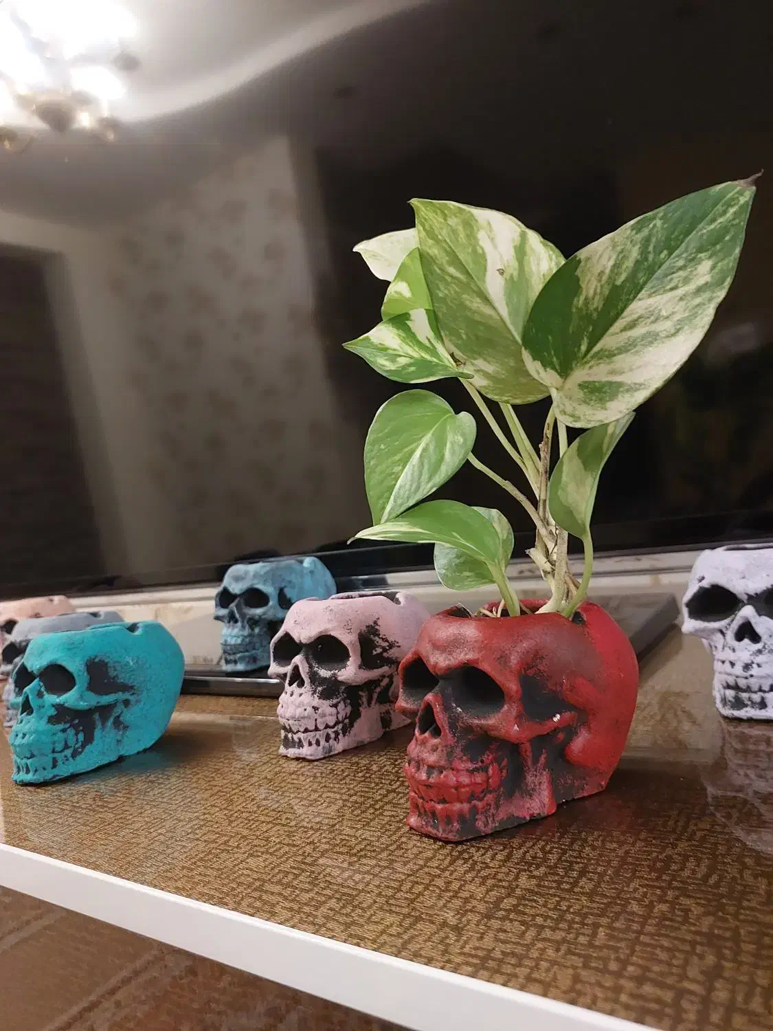 8 عدد جاسیگاری طرح اسکلت جمجمه|صنایع دستی و سایر لوازم تزئینی|کرمانشاه, |دیوار