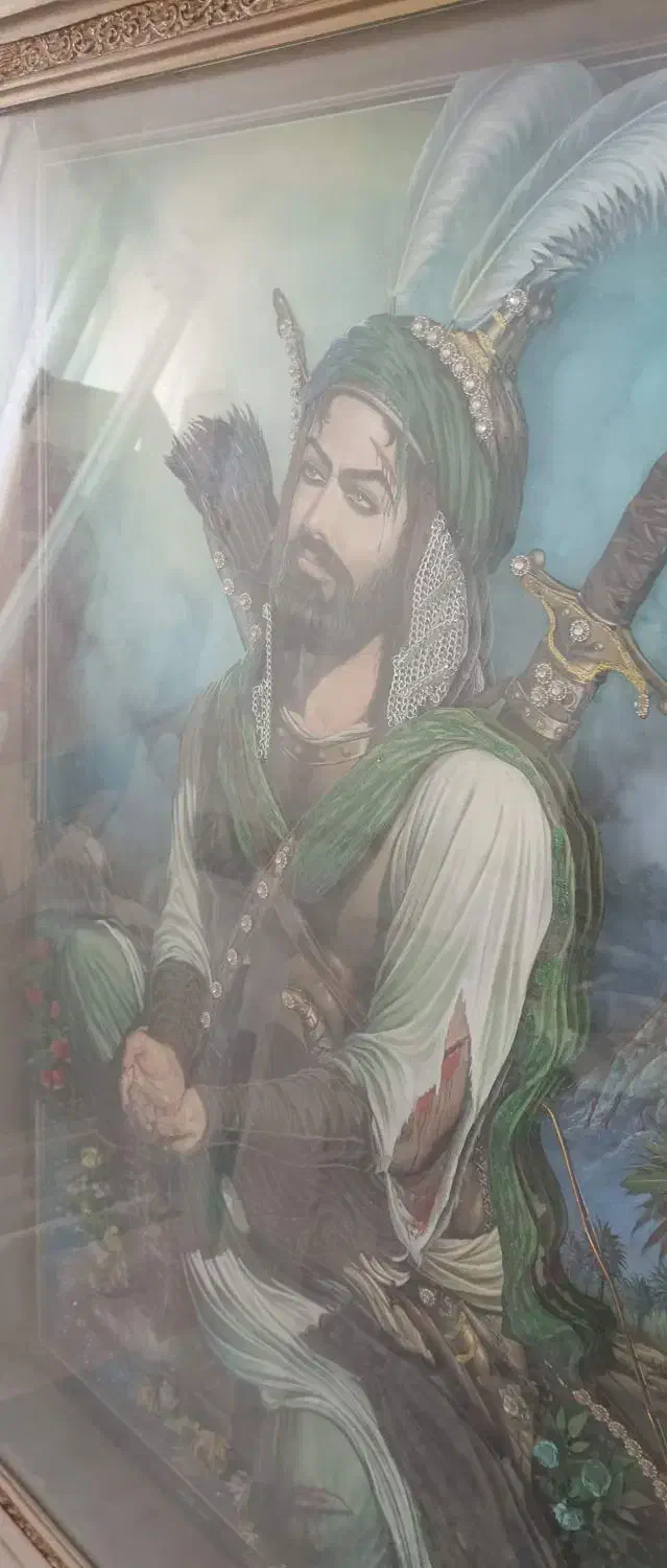 قابعکس سه بعدی وبرجسته حضرت امام حسین علیه السلام|تابلو، نقاشی، عکس|خواف, |دیوار