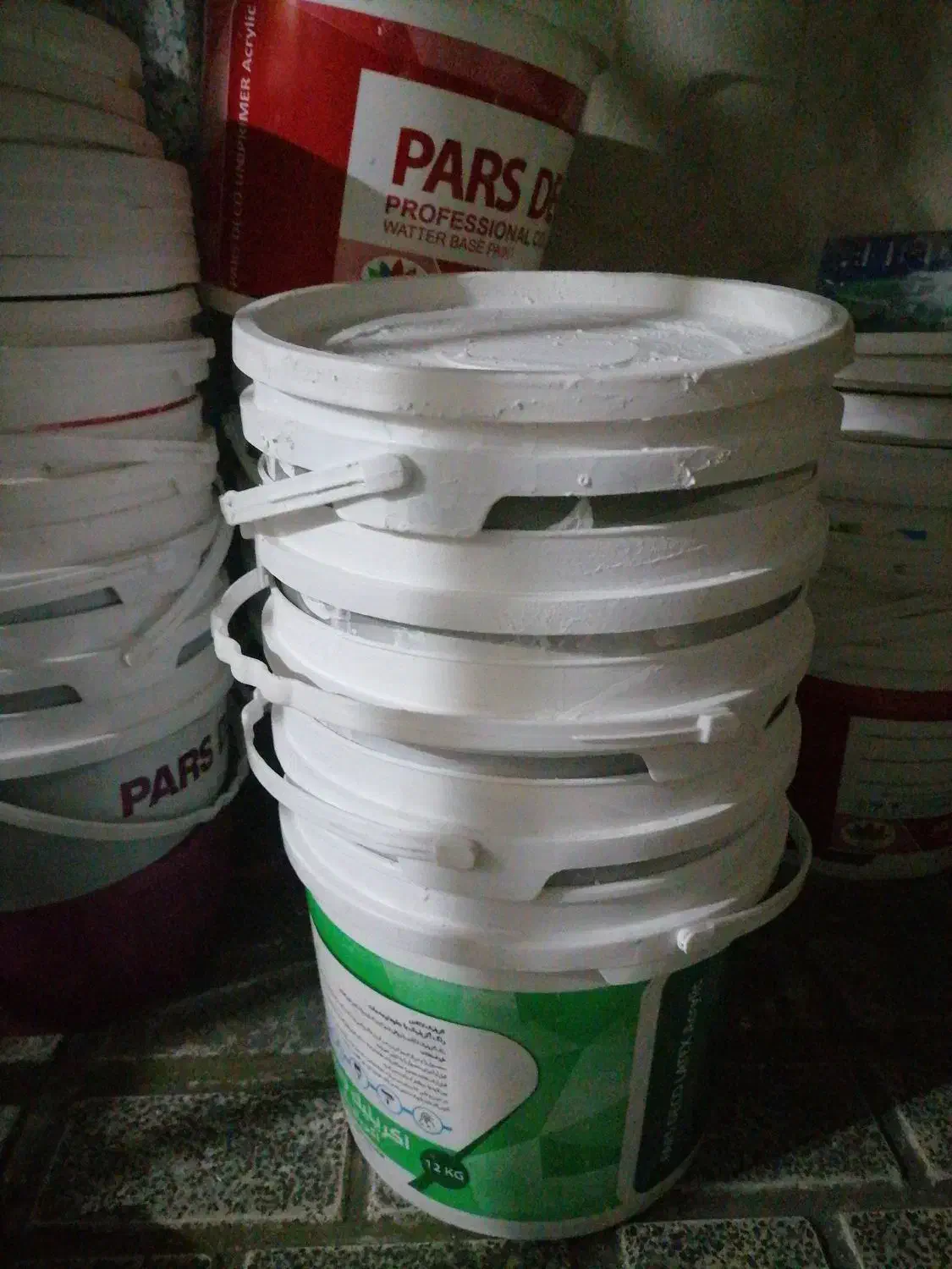 سطل رنگ|ظروف نگهدارنده، پلاستیکی، یکبارمصرف|گنبد کاووس, |دیوار