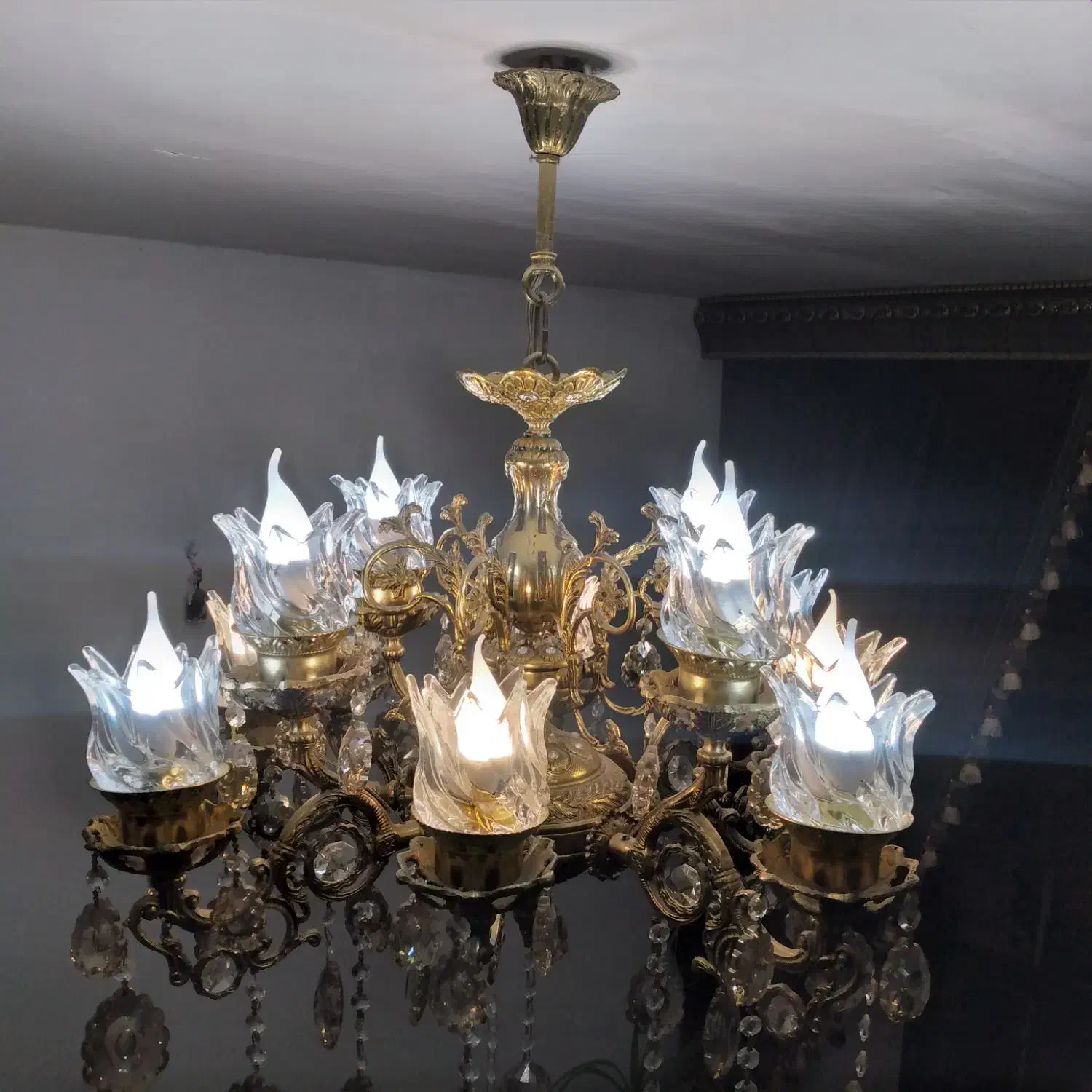 لوستر سنگین وزن|لوستر و چراغ آویز|تبریز, |دیوار