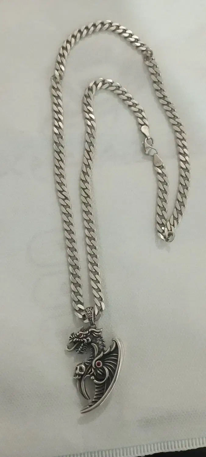 زنجیر نقره ترک گردنی|جواهرات|قم, ولیعصر|دیوار