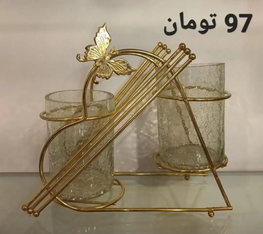 ظروف پذیرایی چینی بلورجات و سنگی پایه‌دار کادویی|ظروف سرو و پذیرایی|مشهد, کوثر|دیوار