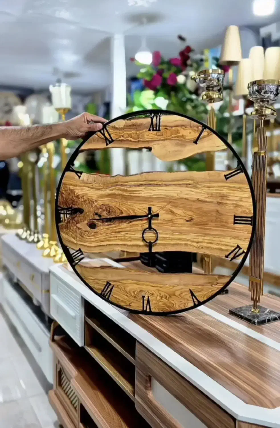 ساعت دیواری چوبی|ساعت دیواری و تزئینی|اسلامآباد غرب, |دیوار