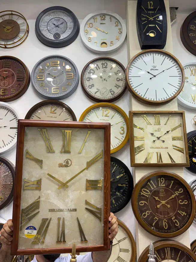 ساعت دیواری مستطیلی تمام چوب طبیعی روس زمینه پتینه|ساعت دیواری و تزئینی|مشهد, کوشش|دیوار