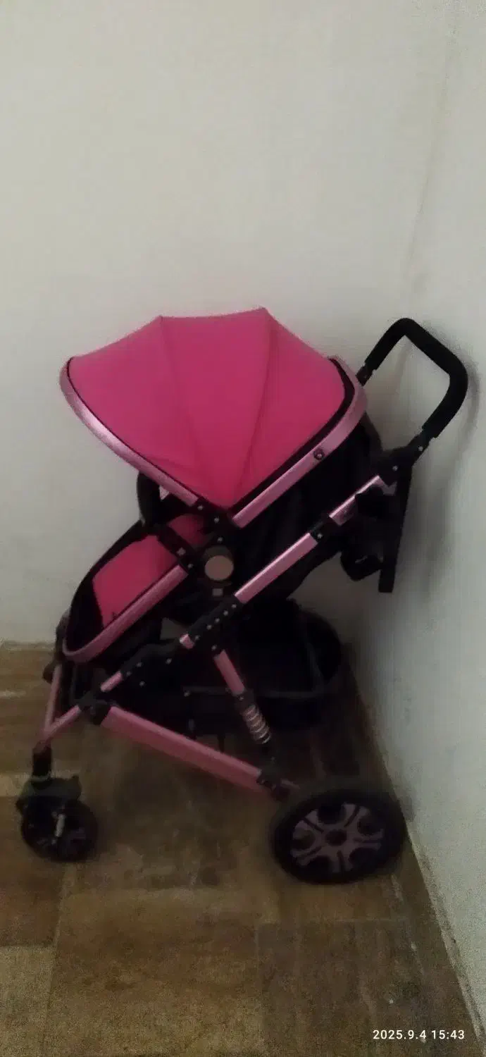 کالسکه دخترونه در حد نو تر تمیز|کالسکه و لوازم جانبی|آمل, |دیوار