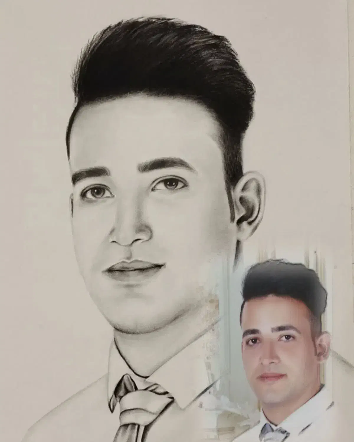 طراحی چهره|تابلو، نقاشی، عکس|قم, چهل درخت|دیوار