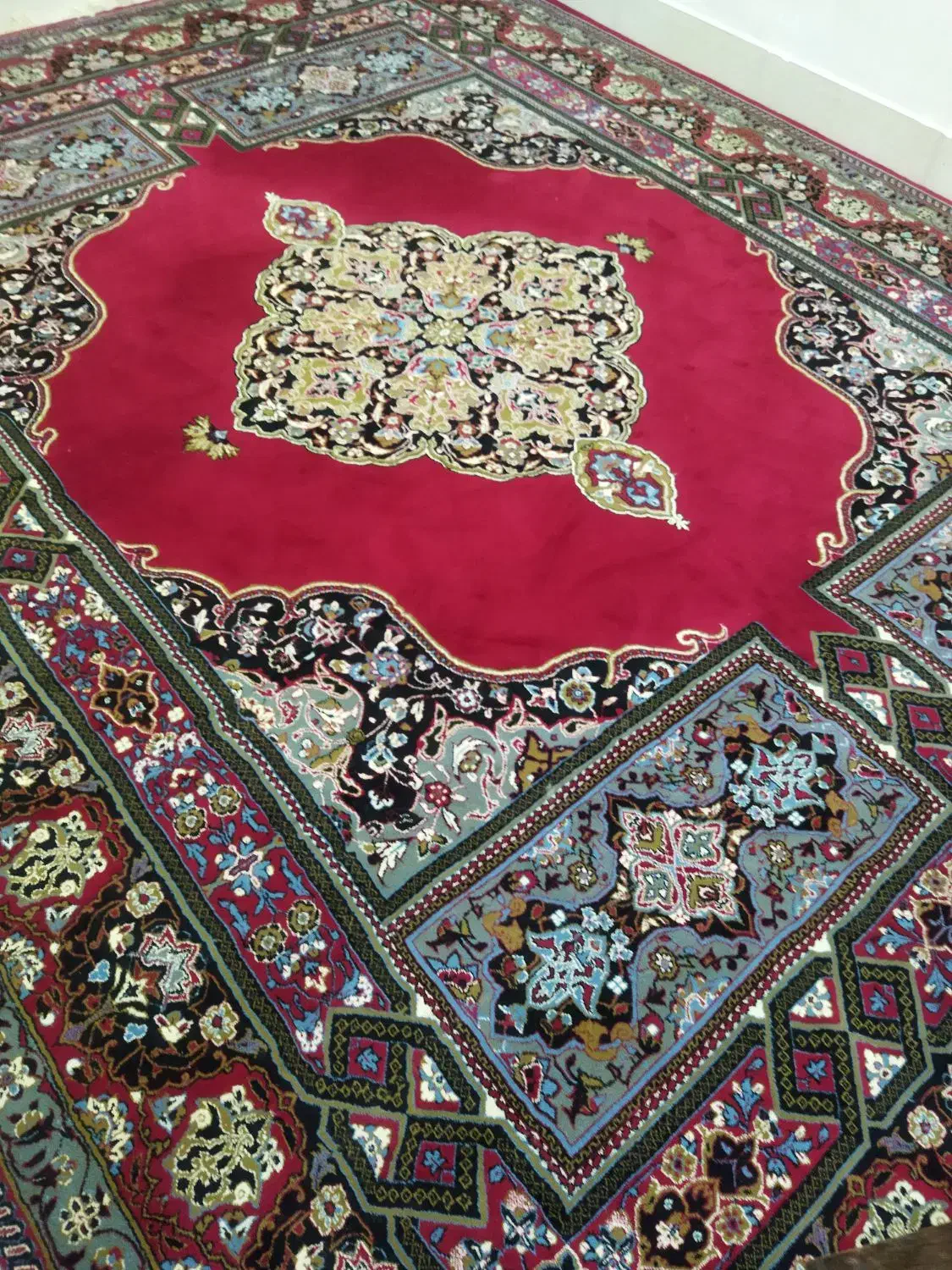 دوعدد قالی ۱۲متری سالم|فرش|دورود, |دیوار