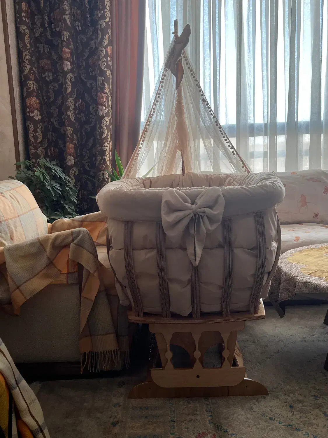 گهواره چوبی|اسباب و اثاث بچه|تهران, وردآورد|دیوار