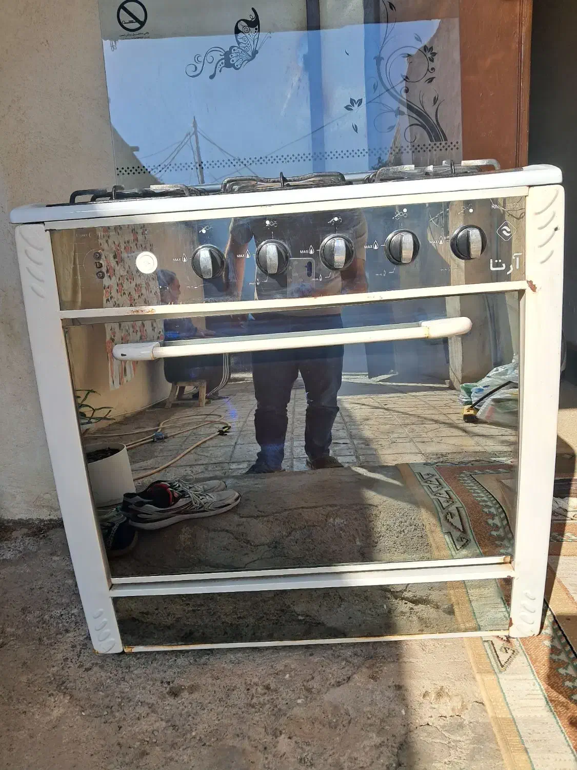 اجاق گاز طرح فر آرتا پنج شعله|اجاق گاز و لوازم برقی پختوپز|رشت, کوی مهر|دیوار