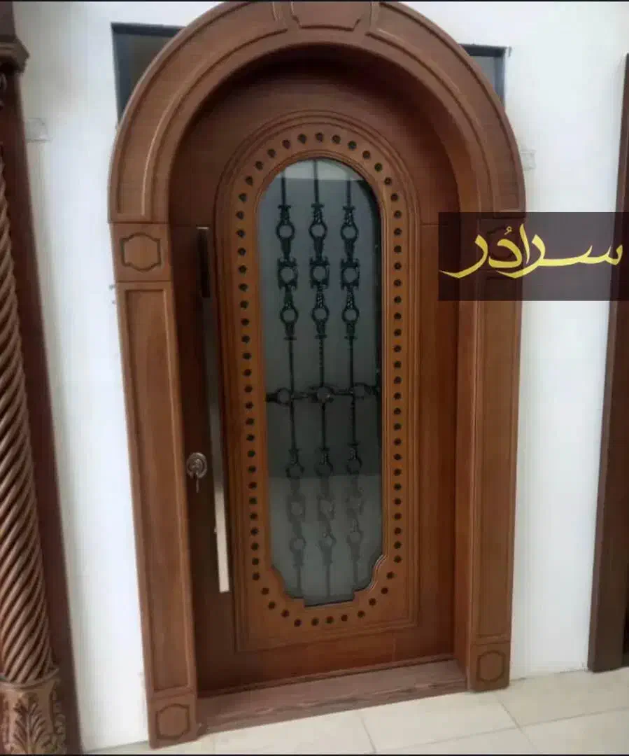 درب ضدسرقت چوب سکوریت نرده استیل کد M007|مصالح و تجهیزات ساختمان|سرخرود, |دیوار