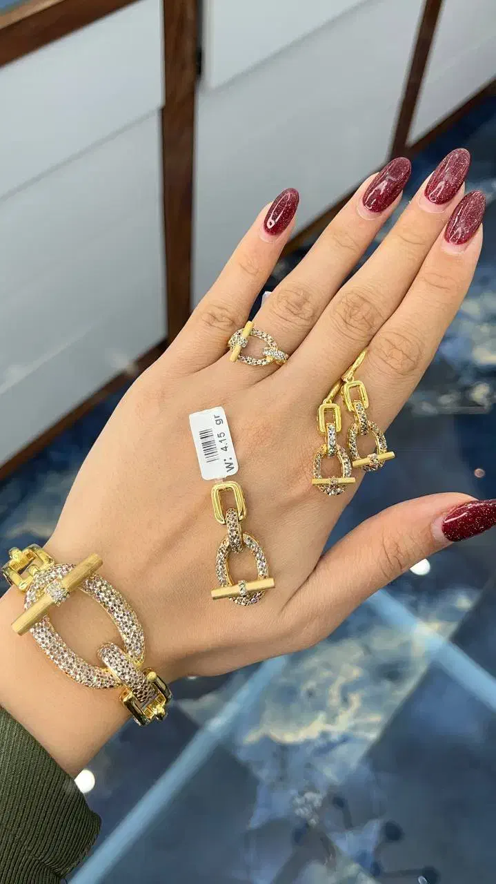 گردنبند اماراتی نقره النگوفیوژن نقره|بدلیجات|شیراز, هفت تنان|دیوار