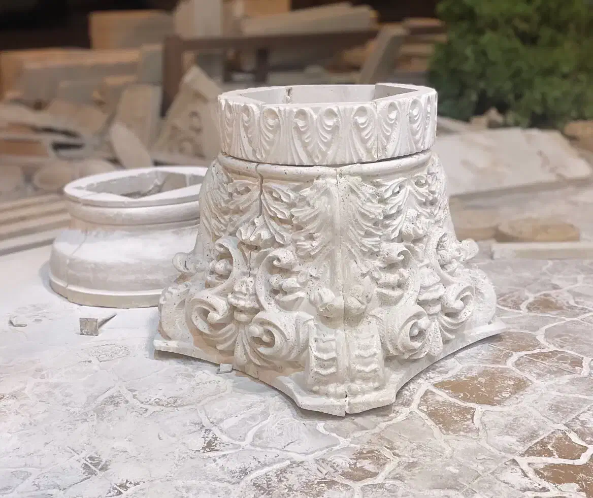 سرستون سنگی،پایه ستون سنگی،ستون سنگی|مصالح و تجهیزات ساختمان|رشت, حومه رشت|دیوار