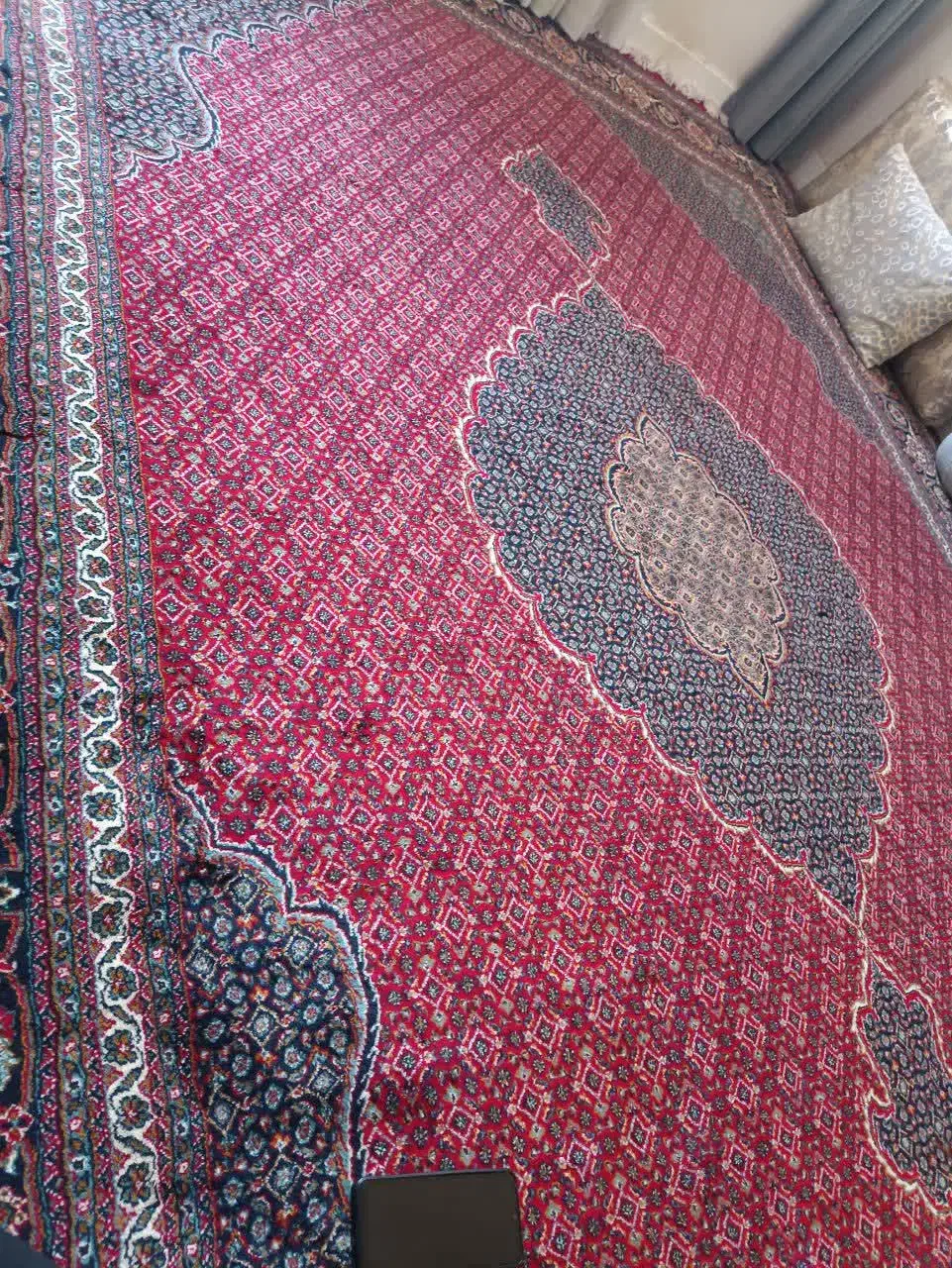 فرش ریز ماهی دوازده متری در حد نو|فرش|اندیمشک, |دیوار