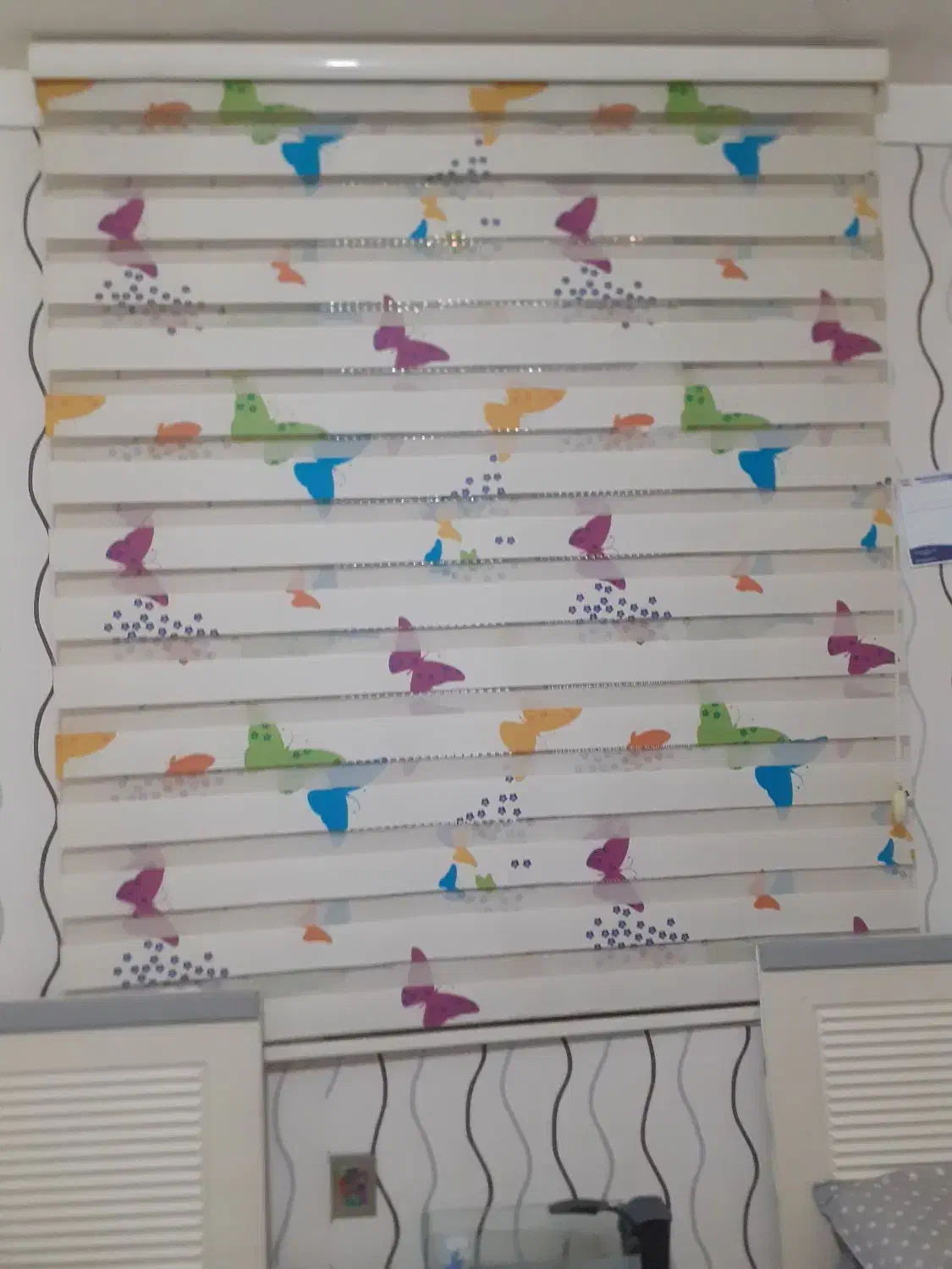 پرده زبرا اتاق کودک|پرده، رانر، رومیزی|نهاوند, |دیوار