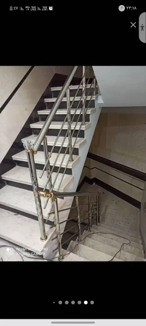 نرده استیل راه پله|خدمات پیشه و مهارت|کرمانشاه, |دیوار