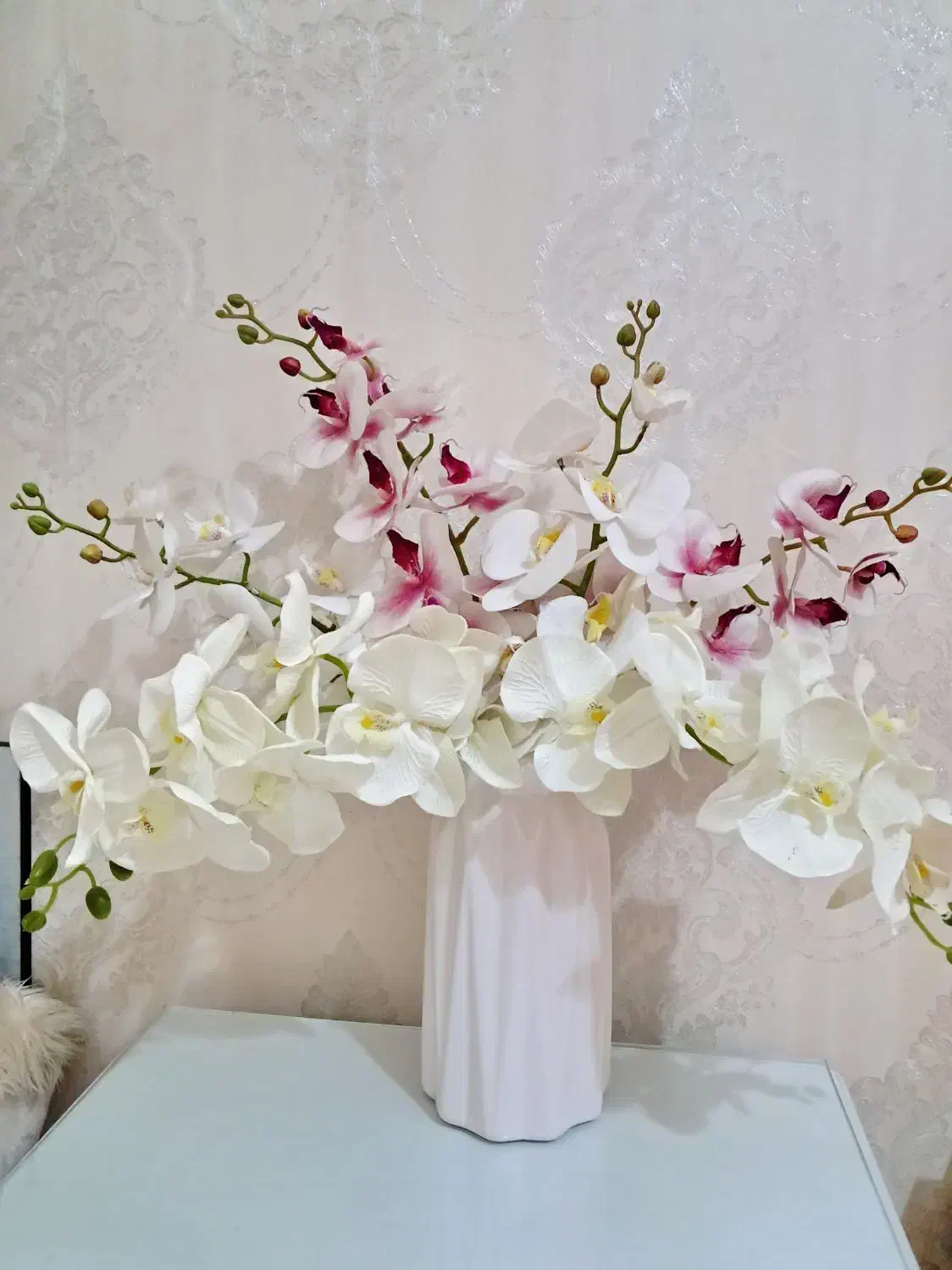 گل ارکیده و گلدان و تابلو و تزئینی|گل مصنوعی|شیراز, فرگاز|دیوار