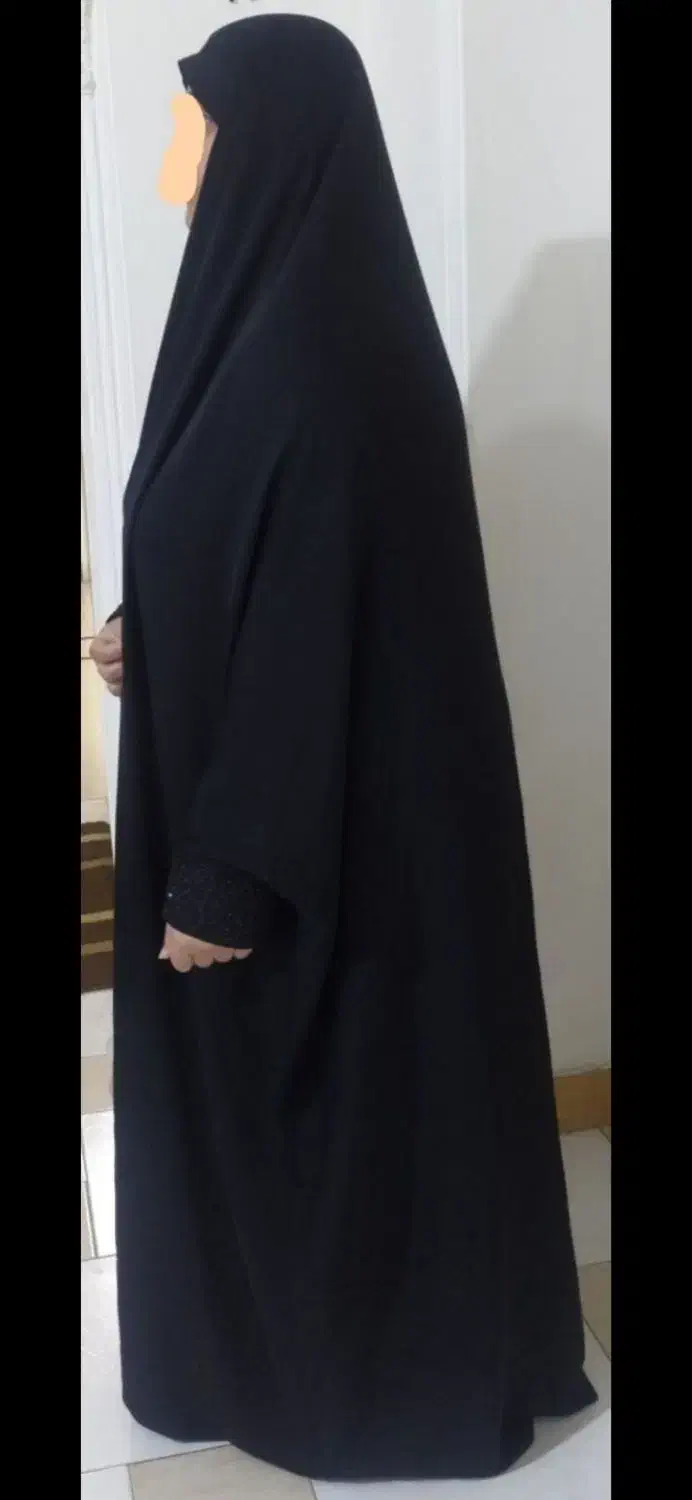 چادر عربی سرآستین سنگدوزی شده|لباس|رشت, نیکمرام|دیوار