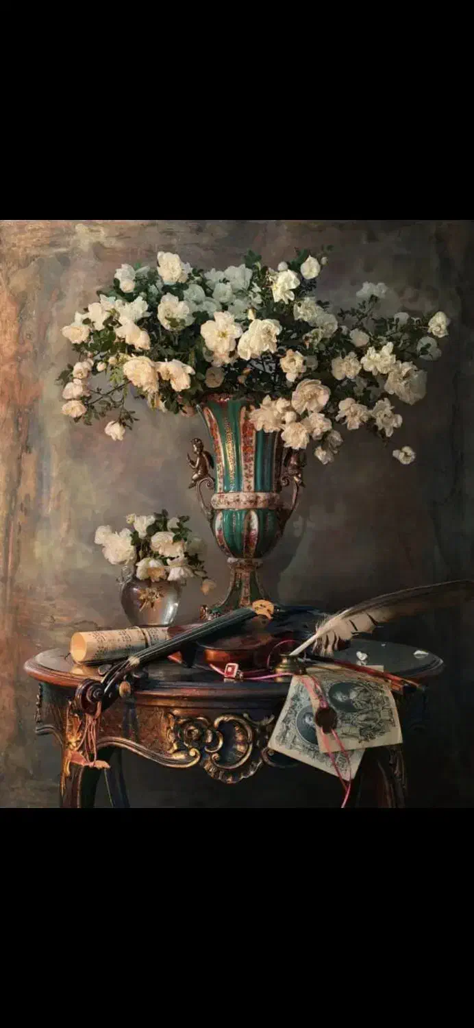 گل و گلدان نخ و نقشه|تابلو فرش|اندیشه, اندیشه فاز ۵|دیوار