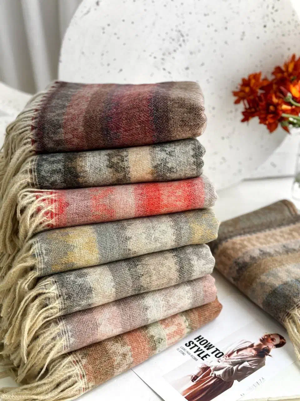 شال موهر پاییزه و زمستانه طرح سرخ پوستی|لباس|تهران, حسین‌آباد|دیوار