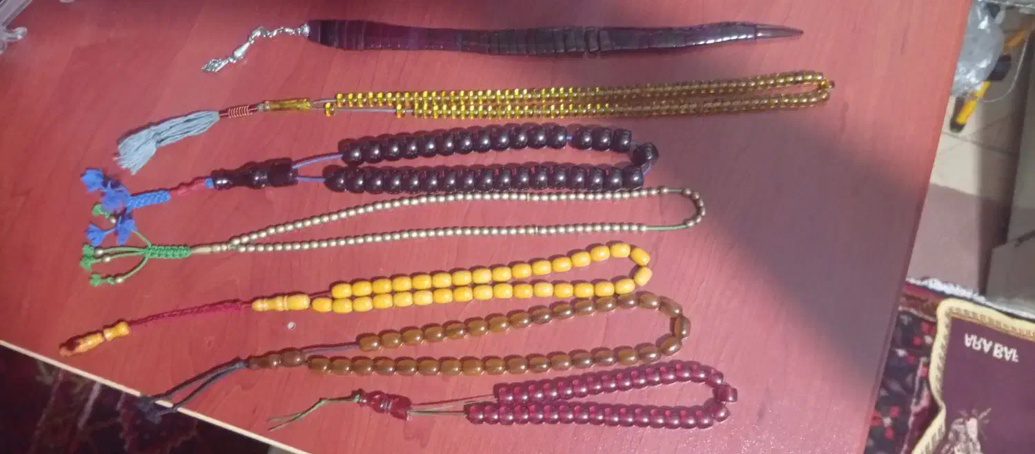 تسبیح کهربا ،سندلوس،برنز|بدلیجات|تبریز, |دیوار