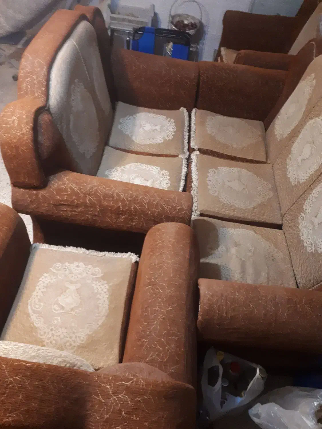 مبل‌ ۷نفره|مبلمان خانگی و میز عسلی|خوی, |دیوار
